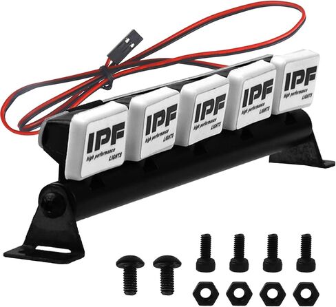 RC Light Bar Roof LED Lamp Body Shell Roof Light Compatible with Traxxas TRX-4 TRX-6 Axial SCX10 II 90046 RC4WD D90 D110 1/10 RC Crawler Car Truck (4 IPF) in Saudi Arabia