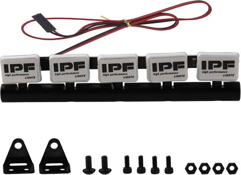 RC Light Bar Roof LED Lamp Body Shell Roof Light Compatible with Traxxas TRX-4 TRX-6 Axial SCX10 II 90046 RC4WD D90 D110 1/10 RC Crawler Car Truck (4 IPF) in Saudi Arabia