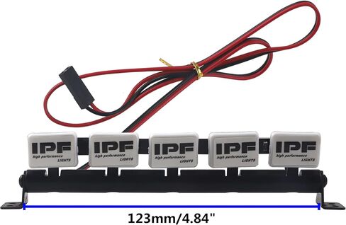 RC Light Bar Roof LED Lamp Body Shell Roof Light Compatible with Traxxas TRX-4 TRX-6 Axial SCX10 II 90046 RC4WD D90 D110 1/10 RC Crawler Car Truck (4 IPF) in Saudi Arabia