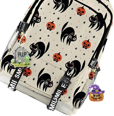 QINGQIU Halloween 5D Diamond Painting Arts and Crafts - Make Your Own Halloween GEM Keychains - for Kids Halloween Crafts Halloween Toys Party Favors Gifts in Kuwait