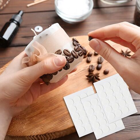 200PCS Candle Wick Sticker，Adhere Steady in Hot Wax,Candle Making Double-Sided Sticker Heat-Resistant Candle Sticker，Resistance Double-Sided Stickers for Candle Making in Saudi Arabia