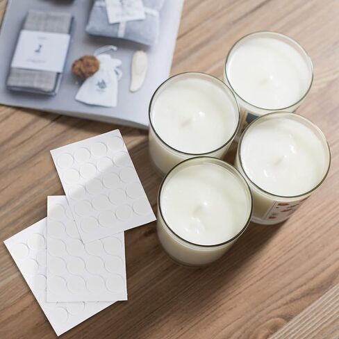 200PCS Candle Wick Sticker，Adhere Steady in Hot Wax,Candle Making Double-Sided Sticker Heat-Resistant Candle Sticker，Resistance Double-Sided Stickers for Candle Making in Saudi Arabia