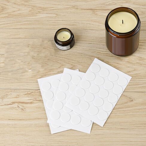200PCS Candle Wick Sticker，Adhere Steady in Hot Wax,Candle Making Double-Sided Sticker Heat-Resistant Candle Sticker，Resistance Double-Sided Stickers for Candle Making in Saudi Arabia