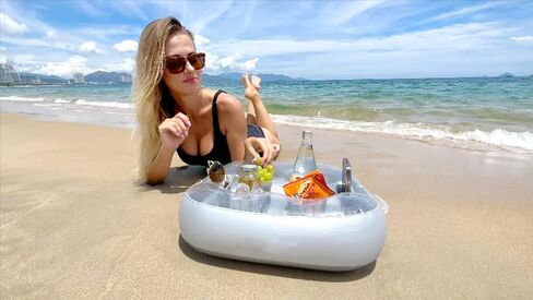 Drink Holder,Drink Float for Beach Party,Accessories for Pool &Hot Tub with Multi-Use Large Capacity in Saudi Arabia