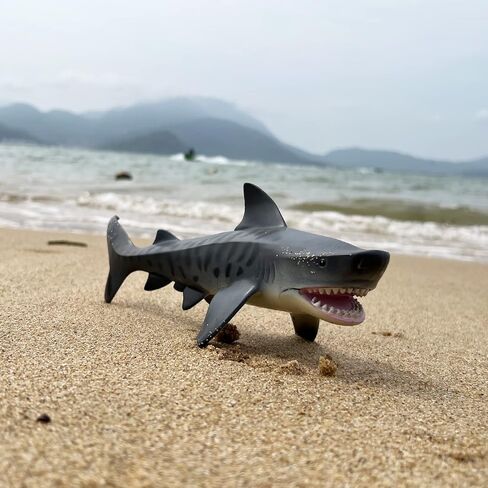 Blue Whale Shark Action Figure Toys, Sea Life Shark Animal Figurine Ocean World Realistic Marine Animal, Great for Bath Toys, Beach Toys Birthday Cake Copper for Kids in Saudi Arabia