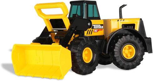 تونكا ستيل كلاسيكس، محمل أمامي كلاسيكي - مصنوع من الفولاذ والبلاستيك القوي، يعمل بالاحتكاك الأصفر، شاحنة بناء كبيرة، للأولاد والبنات، الأطفال الصغار الذين تتراوح أعمارهم بين 3 سنوات فما فوق، هدية عيد ميلاد، عطلة in Kuwait
