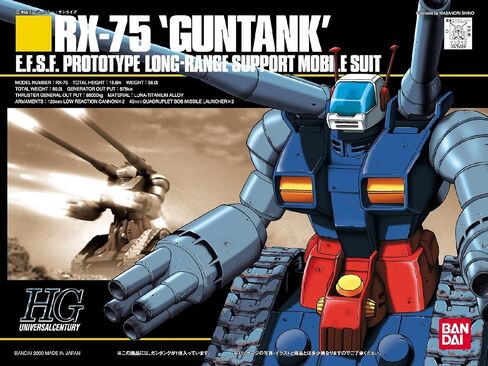 دبابة جاندام RX-75 HGUC بمقياس 1/144 in Saudi Arabia