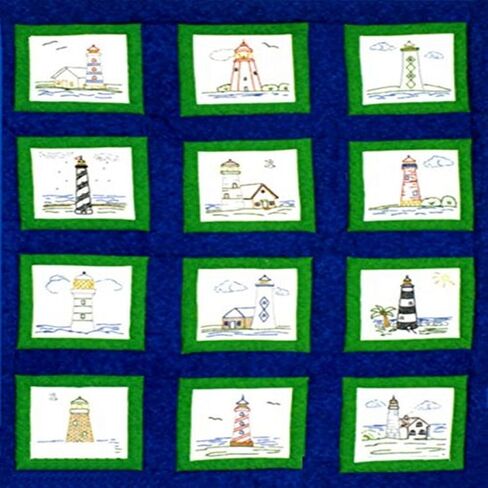 مكعبات لحاف بيضاء مختومة ذات طابع خاص 22.86 سم × 22.86 سم 12/عبوة منارة in Kuwait