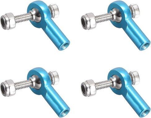 uxcell 4 PCS M2/2mm 15mm Linkage Rod End Tie Rod End Ball Head Joint Adapter Blue for RC Crawler Boat in Saudi Arabia