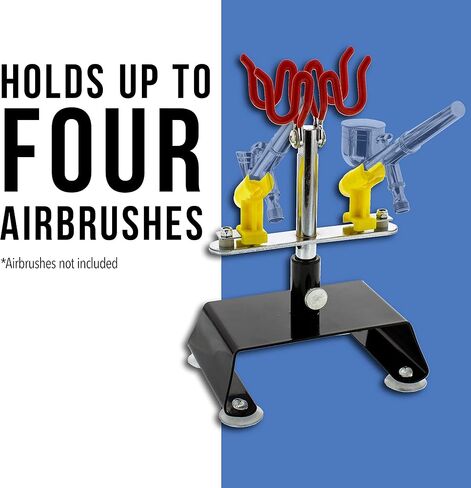 Master Airbrush Brand Table Top Airbrush Holder Station Stand Holds 4 Airbrushes Swivel Tilt Set in Saudi Arabia