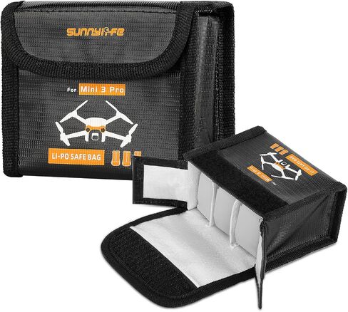 Lipo Battery Bag for DJI Mini 5/4/3 Pro Battery - for 3 batteries in Saudi Arabia