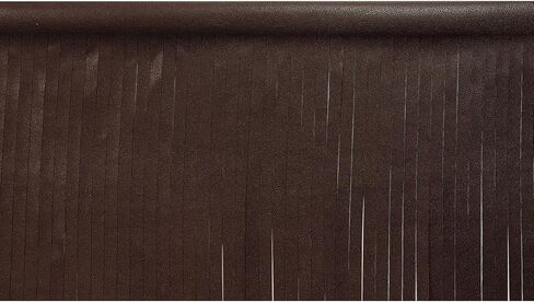 Trims by the Yard 4" Matte Finish Vegan Leather Fringe Trim, Dark Brown (5 Yard Cut) in Saudi Arabia