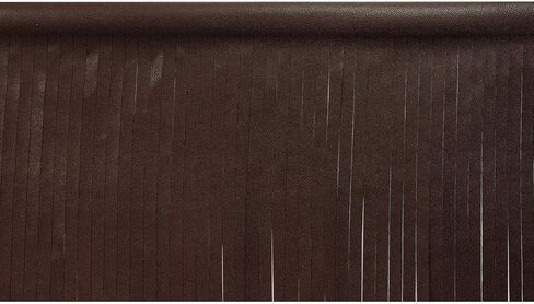 Trims by the Yard 4" Matte Finish Vegan Leather Fringe Trim, Dark Brown (5 Yard Cut) in Saudi Arabia