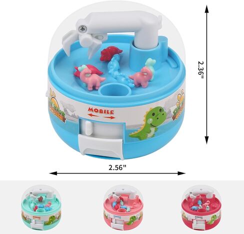 4 PCS Dinosaur Catcher Toy, Mini Claw Machine for Kids, 32 Dinosaur Dolls Fun Unique Toys Handheld Games, Christmas Stocking Stuffers and Birthday Gifts for 3+ Year Old Boys and Girls in Kuwait