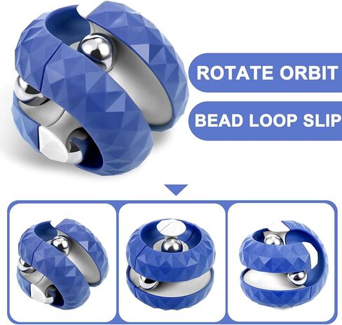 4 Pack Orbit Ball Toy, Fidget Cubes Top Spinning Toy, as Stress Relief Gifts & Creative Decompression Toys, Puzzle Games for Kids Children Adults in Kuwait