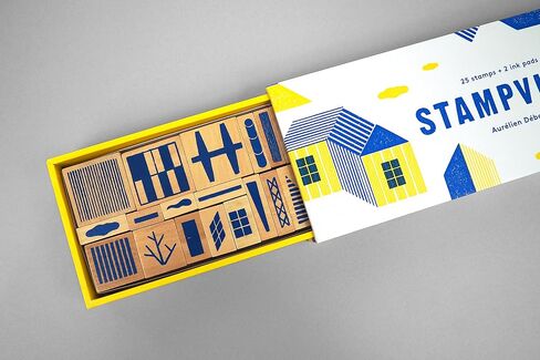 Stampville: 25 stamps + 2 ink pads in Saudi Arabia