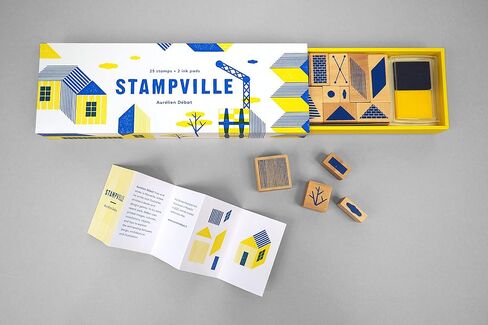 Stampville: 25 stamps + 2 ink pads in Saudi Arabia