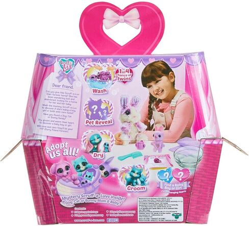 دمية سكرف ايه لوفز الغامضة للام والطفل من ليتل لايف | تكشف عن الحيوانات الاليفة وغسلها والعريس وانقاذ الحيوانات الاليفة - قد تختلف الانماط، متعددة الالوان، 30111 in Kuwait