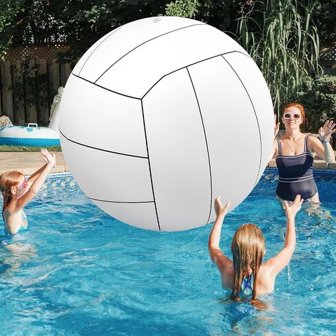 Meooeck 2 Pcs Giant Inflatable Beach Balls 40 Inch Large Baseball PVC Blow up Float Toys for Summer Beach Swimming Pool Party Favor Outdoor Activity Games in Kuwait