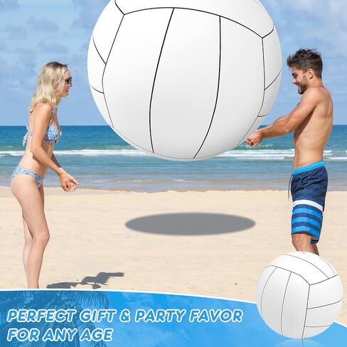 Meooeck 2 Pcs Giant Inflatable Beach Balls 40 Inch Large Baseball PVC Blow up Float Toys for Summer Beach Swimming Pool Party Favor Outdoor Activity Games in Kuwait
