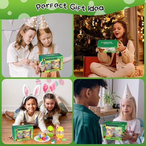 ألعاب الديناصورات الإسفنجية موتشي، 20 قطعة من حيوانات الديناصورات الإسفنجية مع قطعتين من بيض الديناصورات، فكرة حشو للتخزين وحشو هدايا فريدة للأطفال والمراهقين والبالغين والأولاد والبنات لحفلات عيد الميلاد 4-8 12 in Kuwait