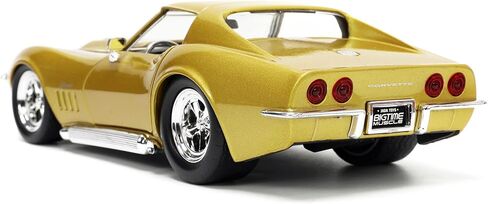 Jada Toys Big Time Muscle 1:24 1969 Chevy Corvette Stingray ZL-1 Die-cast Car Gold, Toys for Kids and Adults in Saudi Arabia