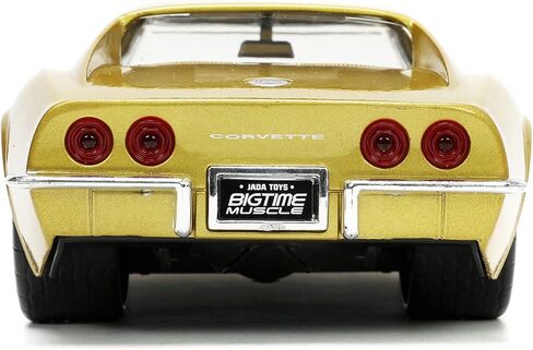 Jada Toys Big Time Muscle 1:24 1969 Chevy Corvette Stingray ZL-1 Die-cast Car Gold, Toys for Kids and Adults in Saudi Arabia