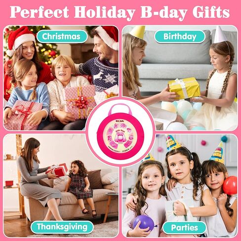 خيمة الأميرة كيدامي مقاس 55 بوصة × 53 بوصة بيت لعب كبير للأطفال، خيمة باربي قلعة وردية، خيمة لعب للأطفال الصغار مع أضواء النجوم وحقيبة حمل، هدايا عيد ميلاد وألعاب للفتيات في الداخل والخارج in Kuwait