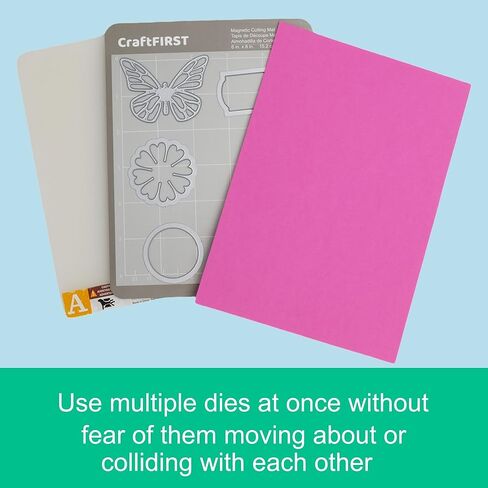 حصيرة القطع المغناطيسية CraftFIRST المتوافقة مع آلة قطع قوالب Cuttlebug مقاس 5.87 × 7.75 بوصة in Kuwait