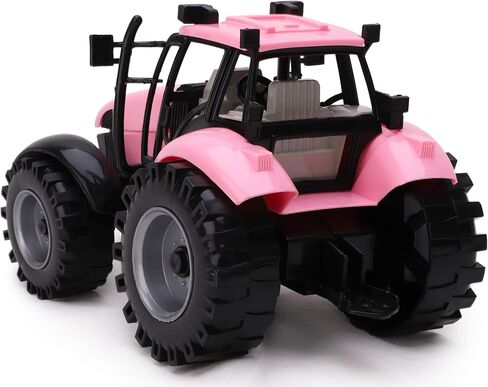 Toyland® Friction Powered Farm Tractor with Trailer - Childrens Farm Toys (Blue Tractor & Trailer) in Saudi Arabia