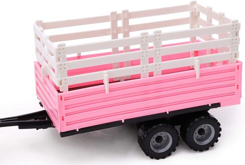 Toyland® Friction Powered Farm Tractor with Trailer - Childrens Farm Toys (Blue Tractor & Trailer) in Saudi Arabia