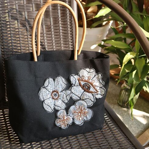 3 قطعة/مجموعة أزياء أنيقة من الخرز المطرز بالزهور والدانتيل لفستان الزفاف DIY خياطة بقع الزهور المطرزة للملابس (بني) in Kuwait