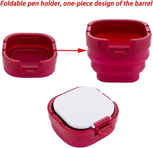 Paint Saver Storage Palette Box 16-Well Portable Airtight (Red, 0.95"x 4.6"x 3.5") in Saudi Arabia