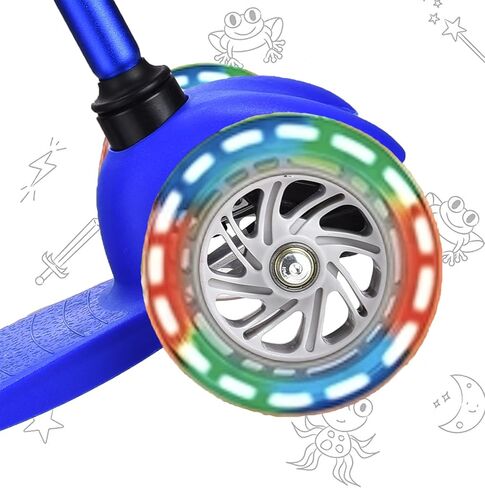 3 Wheel Scooters for Kids, Kick Scooter for Toddlers 3-6 Years Old, Boys and Girls Scooter with Light Up Wheels, Mini Scooter for Children in Kuwait