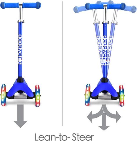 3 Wheel Scooters for Kids, Kick Scooter for Toddlers 3-6 Years Old, Boys and Girls Scooter with Light Up Wheels, Mini Scooter for Children in Kuwait