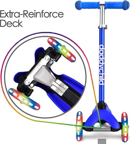 3 Wheel Scooters for Kids, Kick Scooter for Toddlers 3-6 Years Old, Boys and Girls Scooter with Light Up Wheels, Mini Scooter for Children in Kuwait
