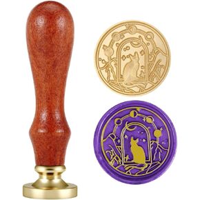 Clock Wax Seal Stamp, Yoption Vintage 30mm Sealing Stamp Head for Decorating Wedding Letters Invitations Envelopes Gift Packing