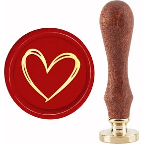 CRASPIRE Fox Wax Seal Stamp Book Sealing Wax Stamps Leaves 30mm Retro Vintage Removable Brass Stamp Head with Wood Handle for Wedding Invitations Halloween Christmas Thanksgiving Gift Packing