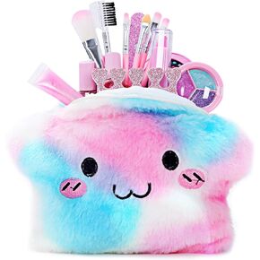 مجموعة مكياج للأطفال للفتيات - 20 قطعة مجموعة مكياج حقيقية للفتيات غير سامة قابلة للغسل للأطفال مع محفظة مستحضرات تجميل للأميرة اللطيفة، ألعاب مكياج لهدايا الفتيات بعمر 4 5 6 7 8 9 سنوات in Kuwait