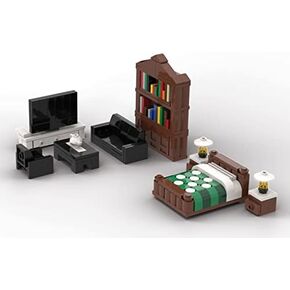 Brick Loot Brick City Gym Building Brick Set, 195 Pieces, Custom Designed Model for Adults & Kids Age 6+, 100% Compatible with Lego, Mega Bloks & Major Brands Mini Sets, Includes Toy Gym Equipment