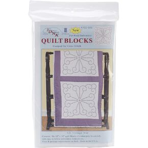 كتل لحاف بيضاء اللون من Jack Dempsey Stamped ، مقاس 45.72 سم في 45.72 سم، تصميم قديم جدًا جدًا 6 قطع in Kuwait