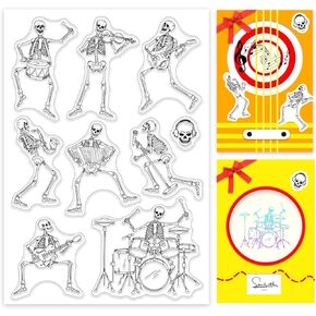 CRASPIRE Ballet Clear Stamps Ballet Rose Tulipdance Transparent Silicone Stamp Rubber Stamp for Scrapbooking Birthday Photo Album Thanksgiving Card Making 4.3 x 6.3 x 0.1 Inch