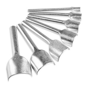 7 قطع من خرامة الزوايا الجلدية، خرامة جلدية على شكل قوس، خرامة حافة جلدية مستديرة 1/2 لصناعة حزام الحزام والمحفظة والحقيبة، 10-40 مم in Kuwait