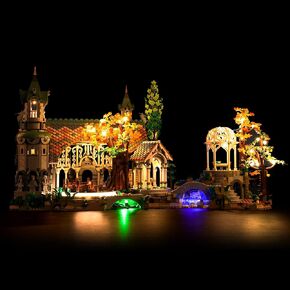 LED Light Kit Compatible with Lego Rivendell, DIY Lighting Set Accessories Compatible with Lego 10316 for Fans (Lights Only, No Models)
