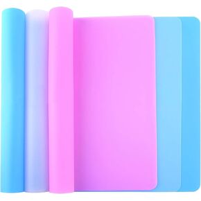 FEPITO 3PCS A3 Extra Large Silicone Sheet for Crafts Jewelry Casting Molds Multipurpose Silicone Mat, Reusable, Heat Resistant, Food Grade Silicone Placemat in Saudi Arabia