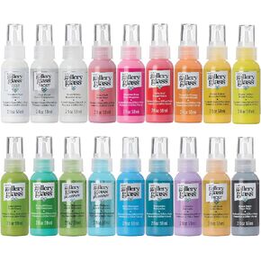 Gallery Glass Window Acrylic Craft Paint Set Formulated to be Non-Toxic, Perfect for Beginners and Artists, Eighteen Bottles, 2 Ounce, Assorted Colors 1