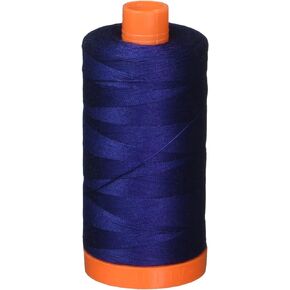 Aurifil Mako Cotton Thread Solid 50wt 1422yds Dark Navy