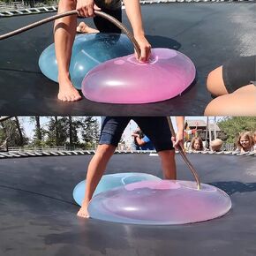 Bubble Ball Inflatable Fun Ball Amazing Super Bubble Ball Outside Blue &Green (Large(31inch))