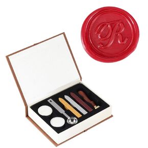 Letter B Wax Seal Stamp, Yoption Vintage Retro Brass Head Wooden Handle Alphabet Letter Initial Wax Classic Sealing Wax Seal Stamp (B)
