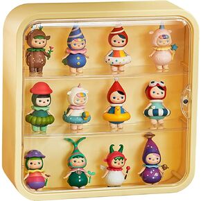 صندوق تخزين الدمى المثبت على الحائط من CertBuy، حافظة عرض شفافة للأشكال، حافظة تخزين شخصية مقاومة للغبار بثلاث طبقات مع باب مغناطيسي، منظم دمية بلاستيكي مثبت على الحائط أو سطح المكتب، 12 بوصة in Kuwait